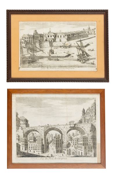Vue Du Pont Royal Et Du Port Franc