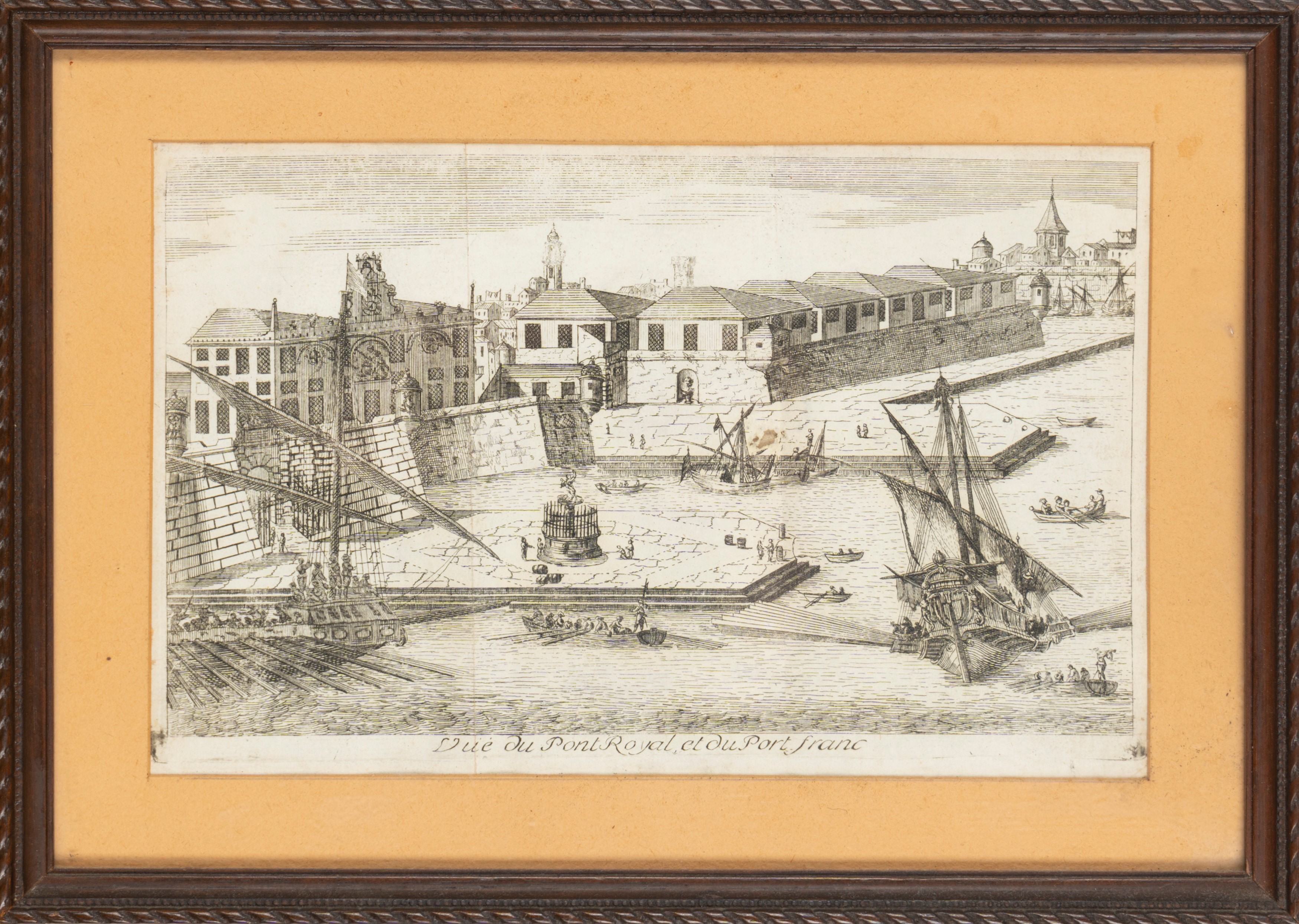 Vue Du Pont Royal Et Du Port Franc