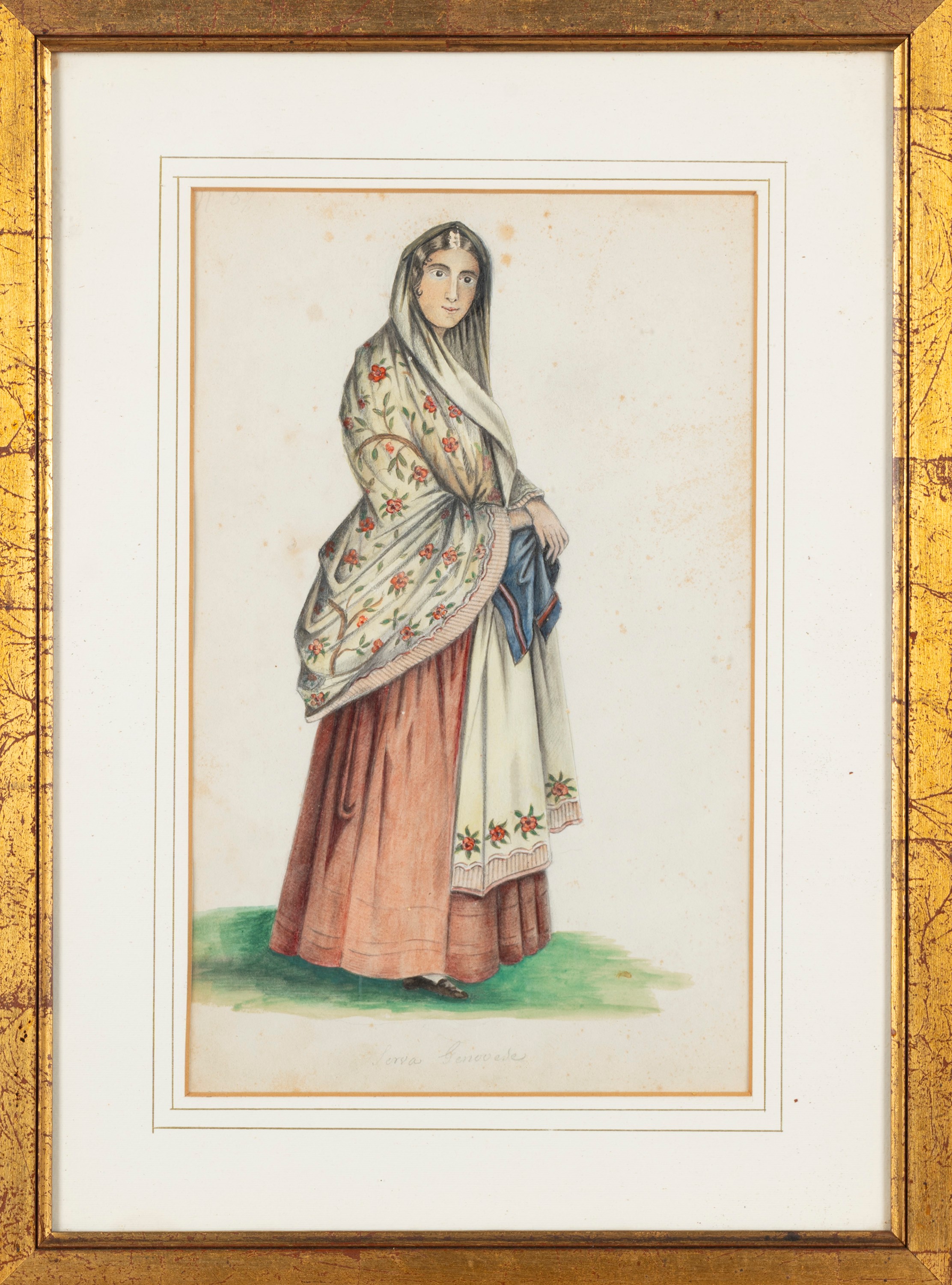 Venditrice di farinata in Genova - Serva Genovese