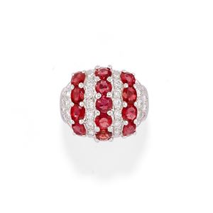 Anello con rubini e diamanti 