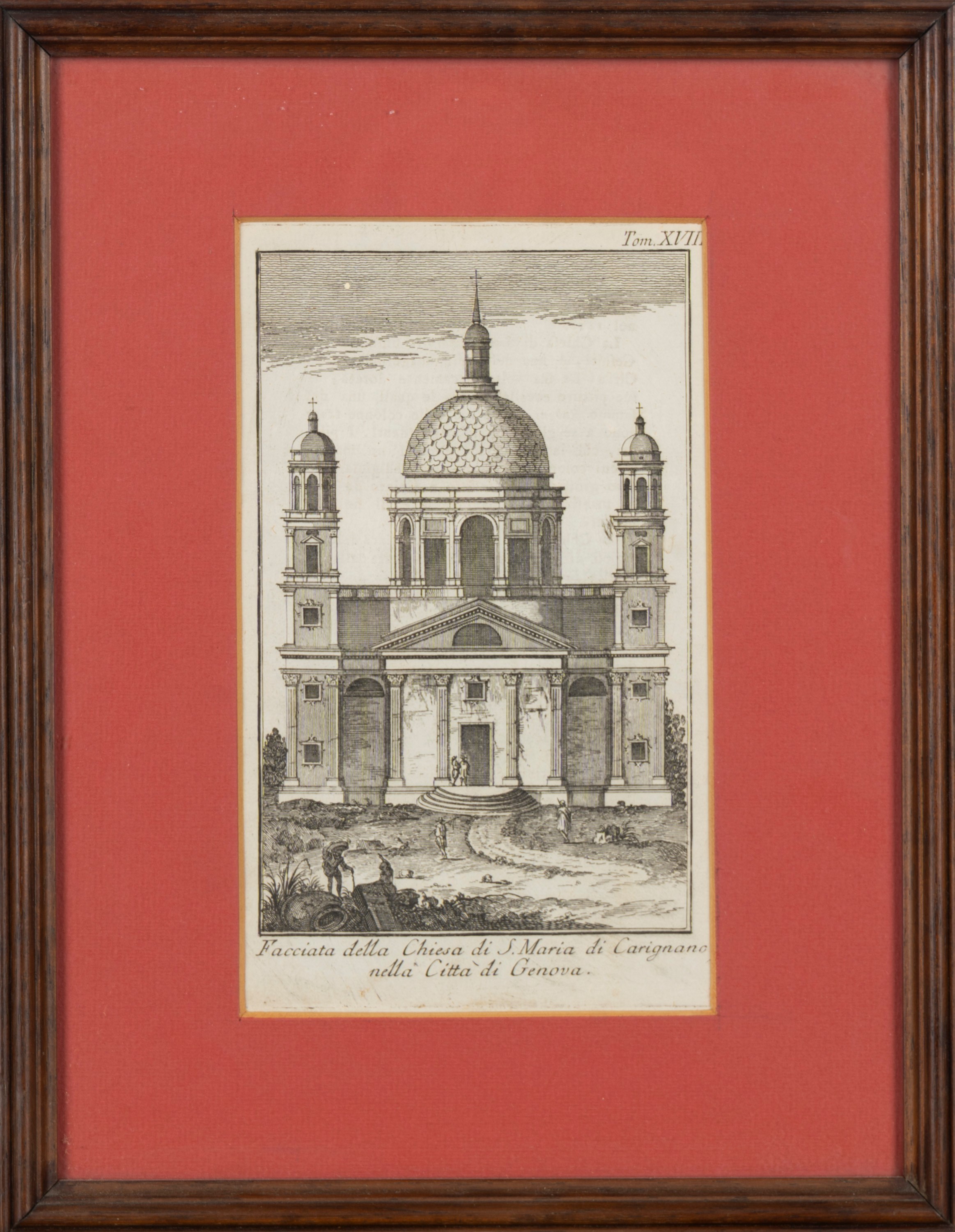 Facciata della Chiesa di S. Maria di Carignano nella Città di Genova