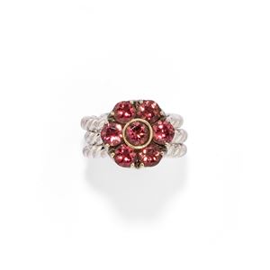 Anello con tormaline rosa