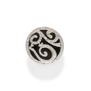 Anello con onice e diamanti