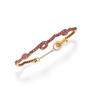 Bracciale con zaffiri rosa