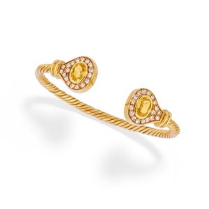 Bracciale con zaffiri gialli