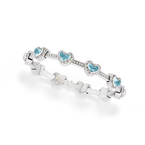 Bracciale con topazi azzurri