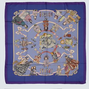 Hello Dolly silk twill scarf