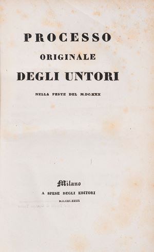 Processo Originale Degli Untori