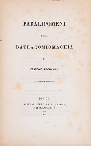 Paralipomeni della Batracomiomachia