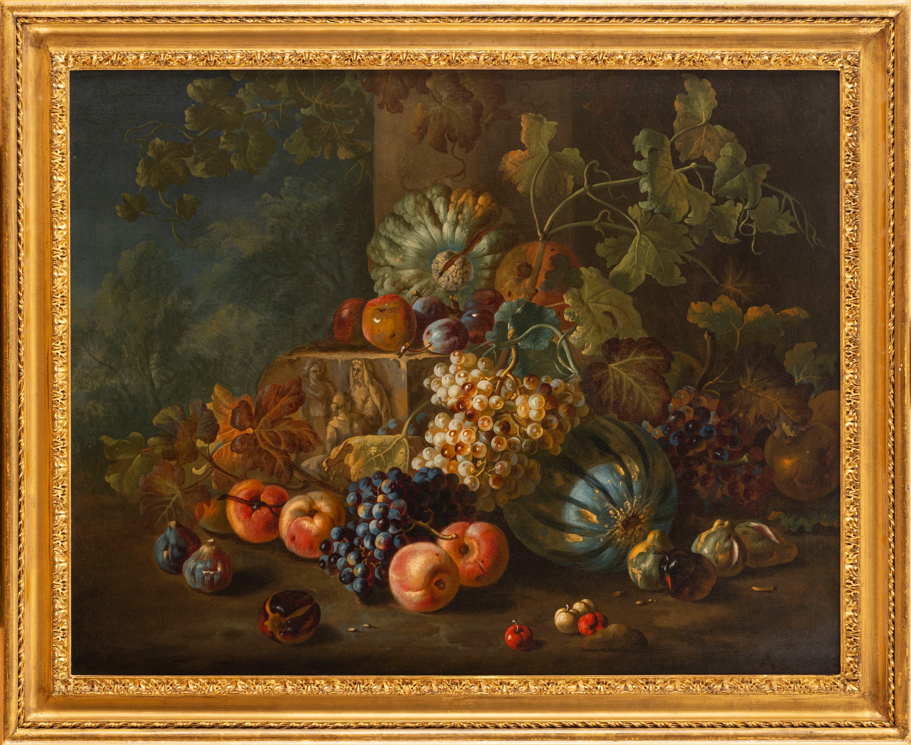 Trionfo di fiori e frutti in un giardino