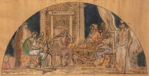 Sapientia (study for one of the lunettes of the Vittoriano)