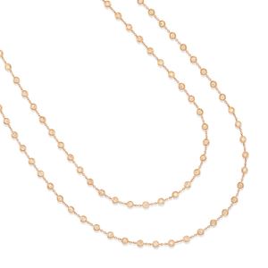 Coppia di collane con diamanti