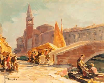 Chioggia, Riva Vena e Ponte della Pescheria