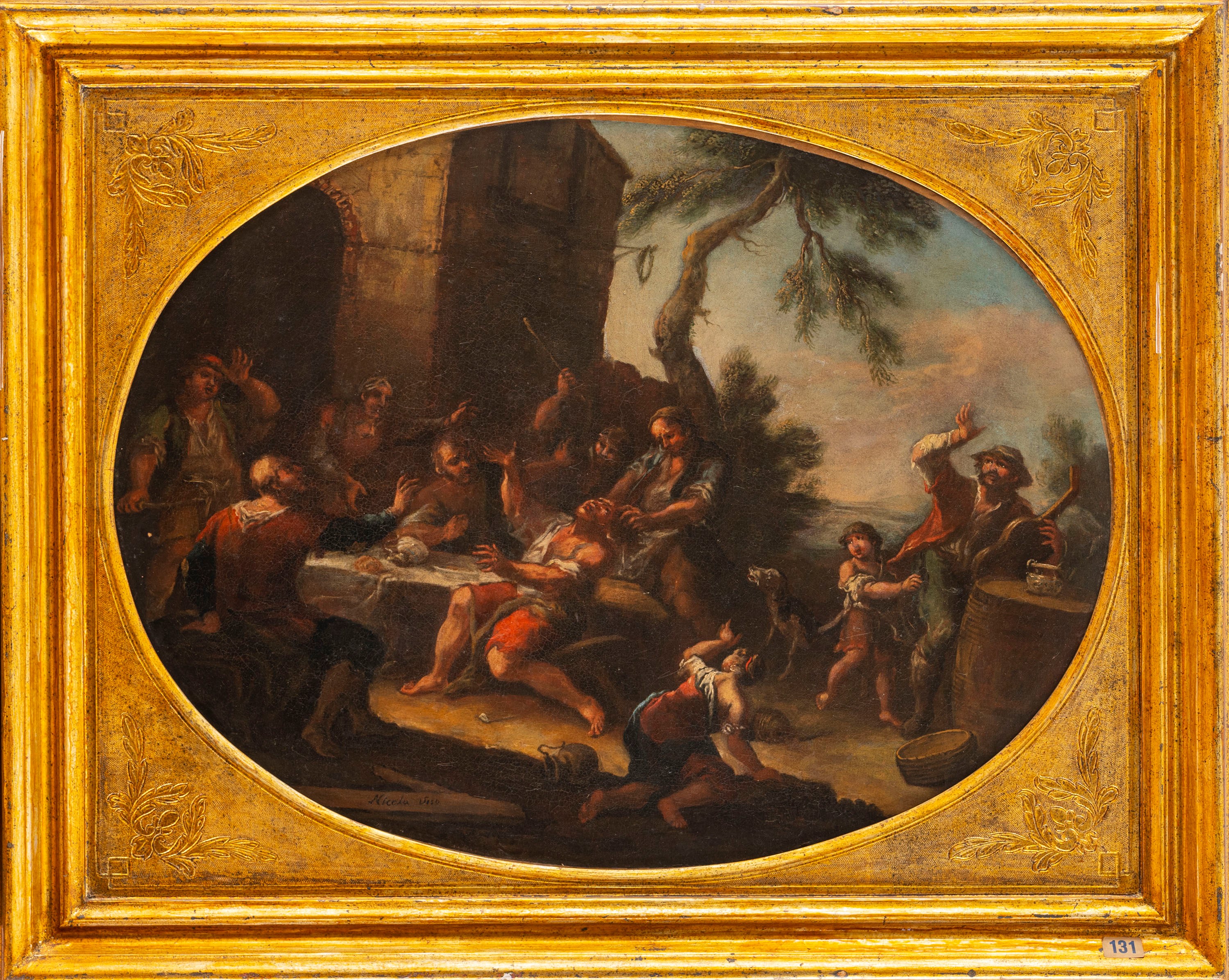 Rissa all'esterno di un'osteria