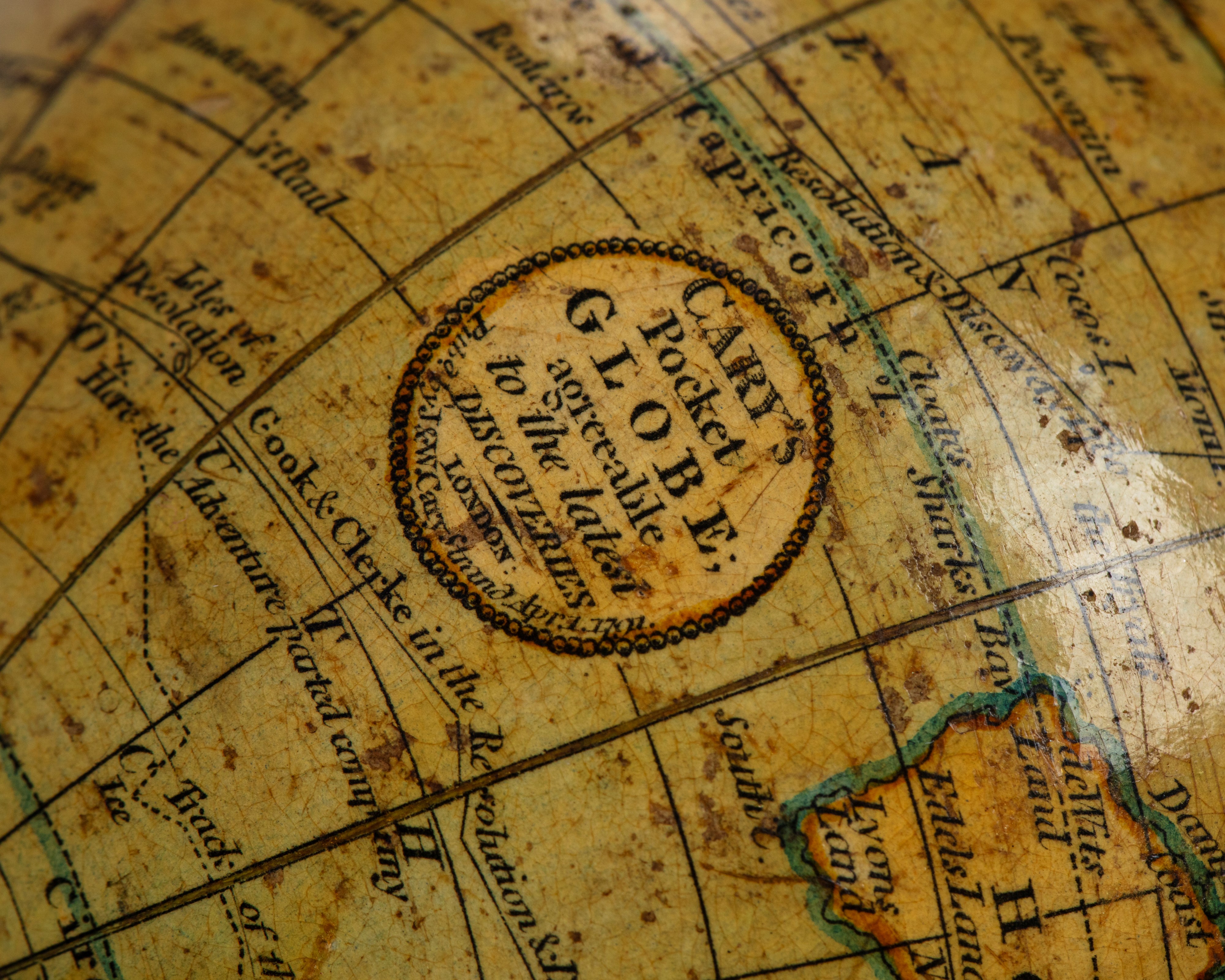 Cary, John And William. Cary's Terrestrial Pocket Globe; Agreeable To The Latest Discoveries. Lon...