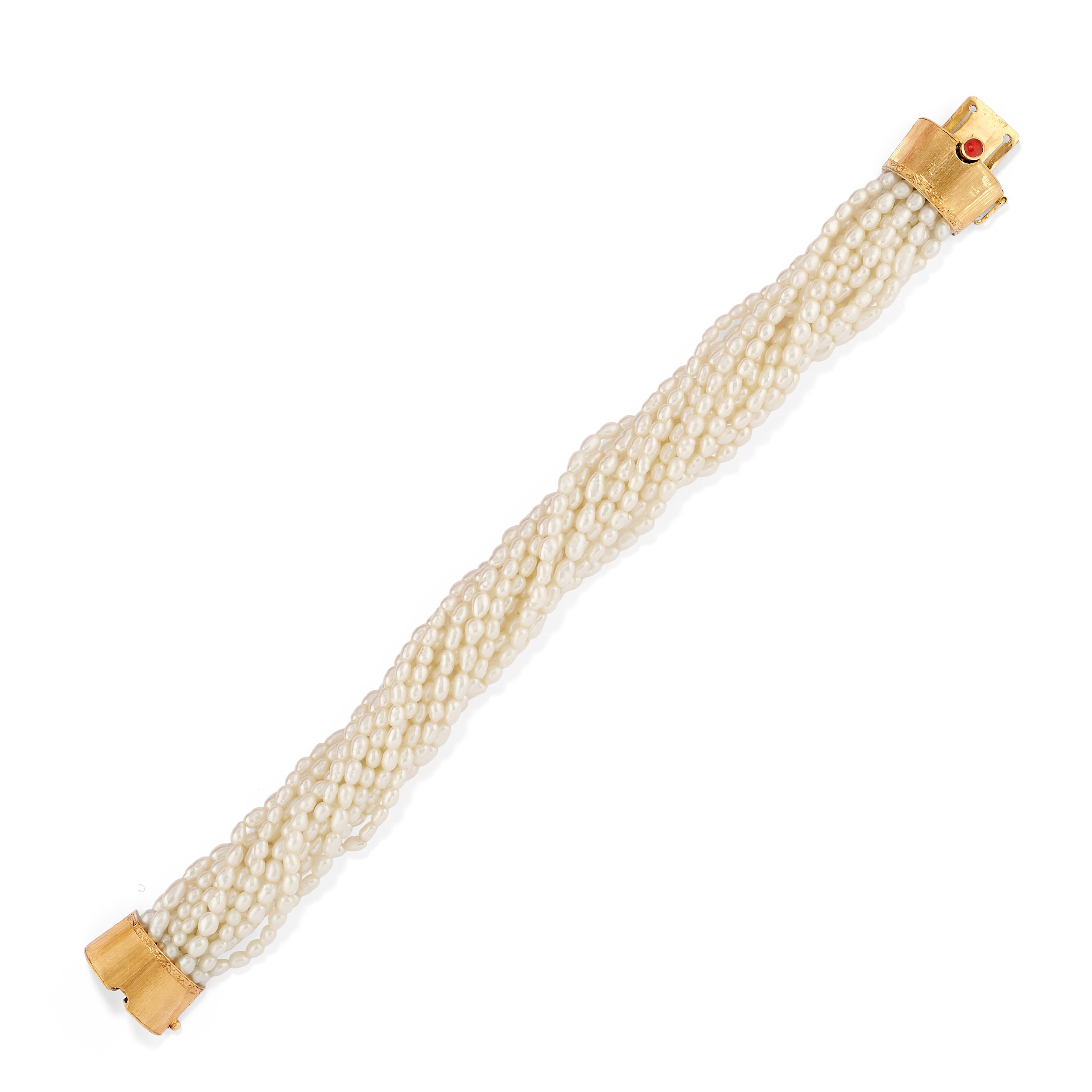 Coppia di Bracciali con Perle e Corallo
