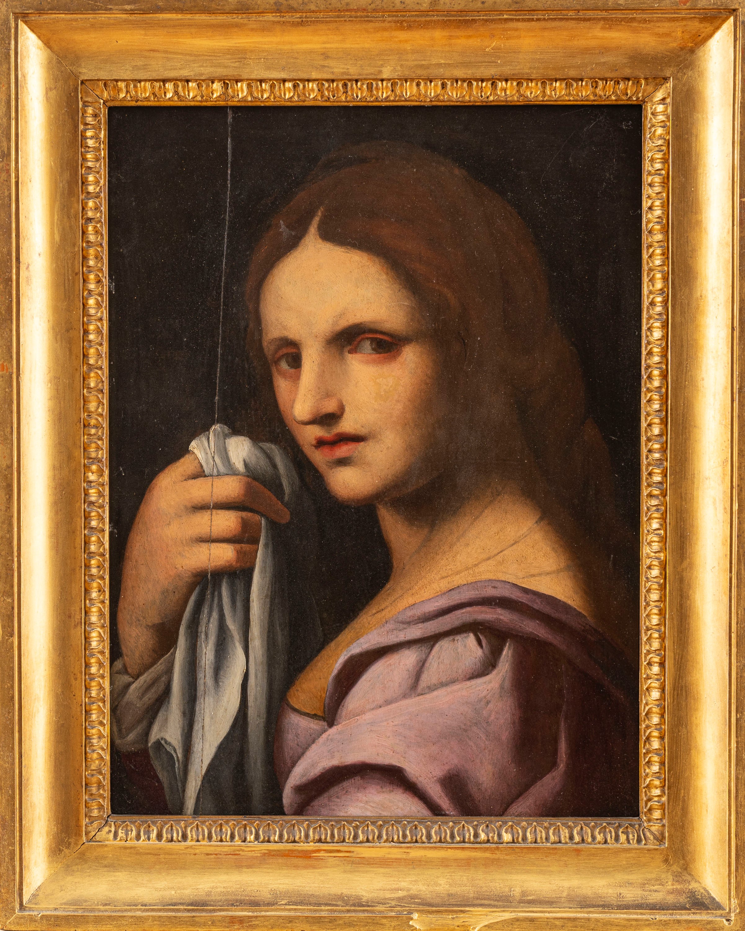 Figura femminile con panno bianco (Maddalena?)