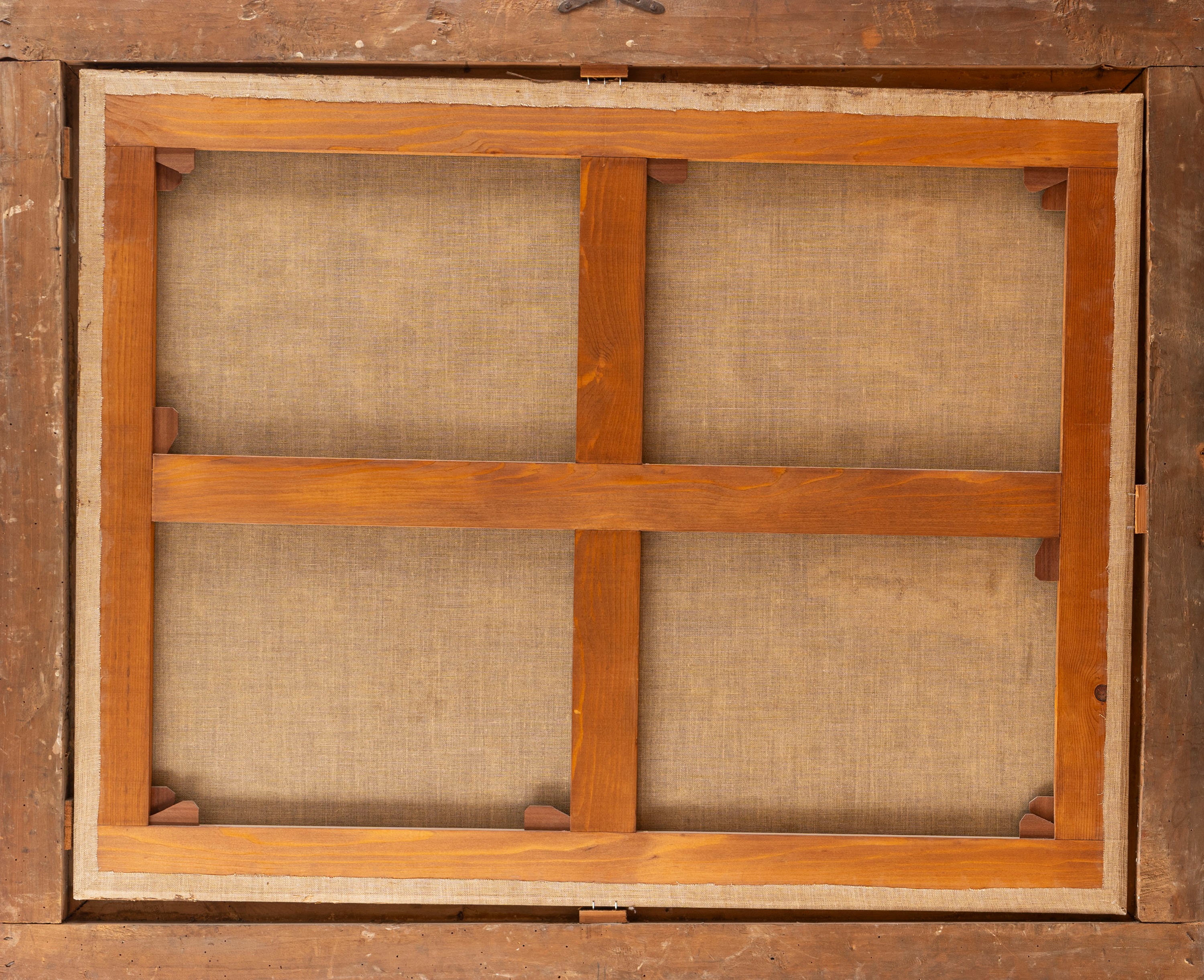 Pittore con la modella nell'atelier