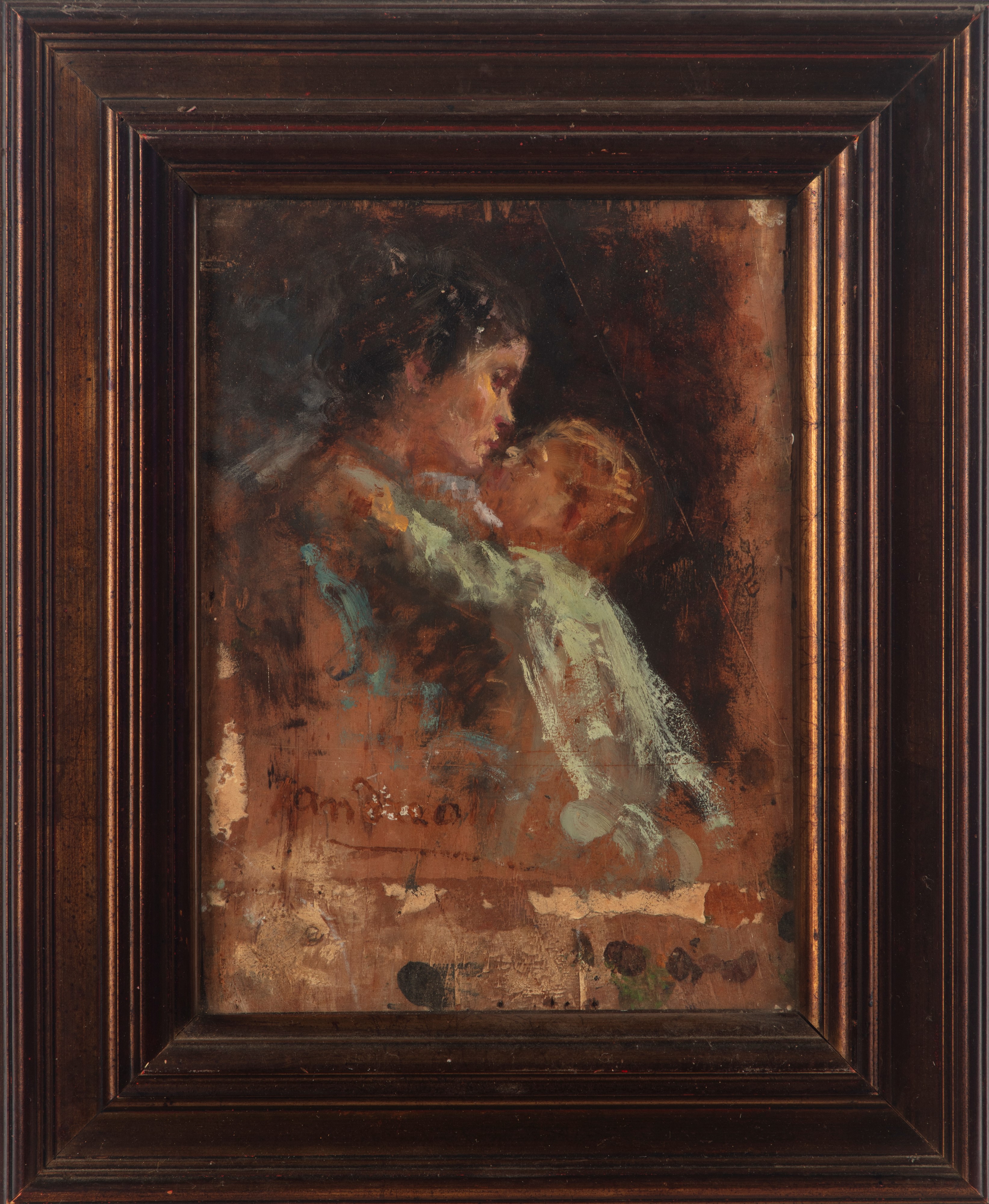 Romolina Piazzetti con il figlio Giuseppe Lancini