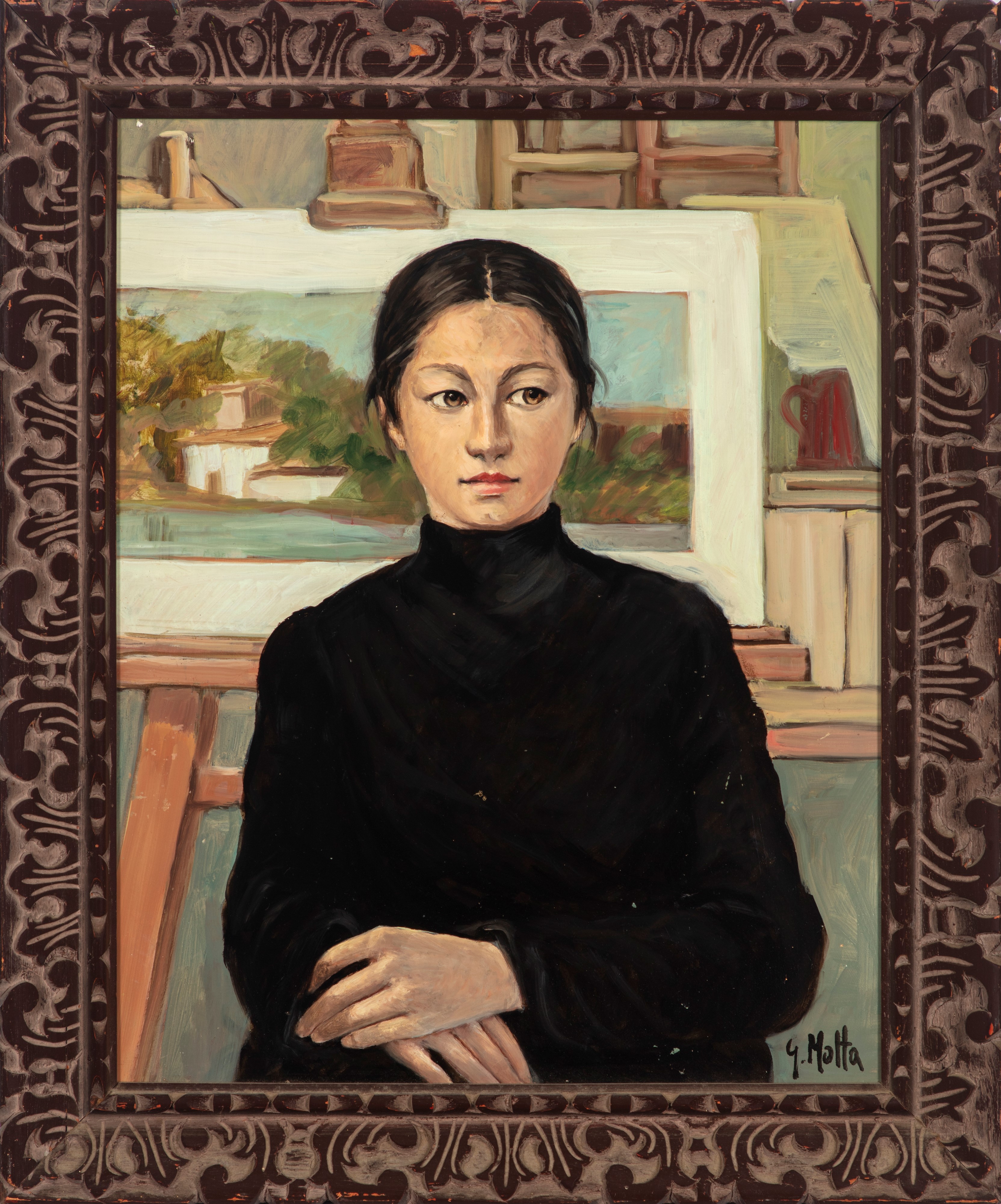 La modella nello studio