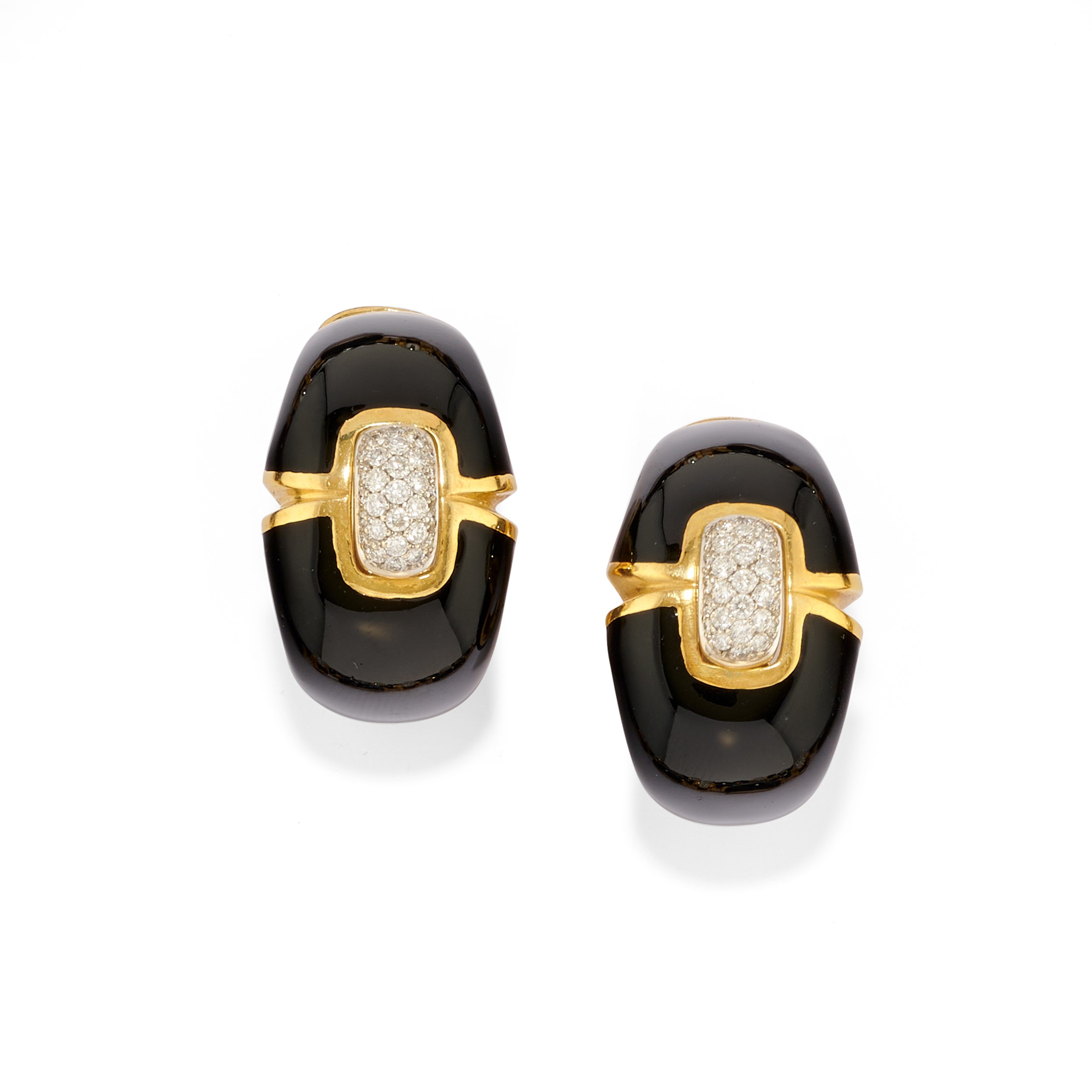 David Webb - Parure con Diamanti e Smalto