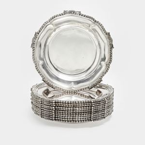 Dodici piatti, Inghilterra in argento