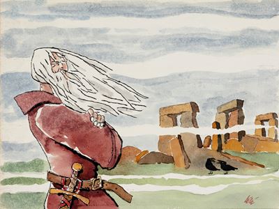 Mago Merlino a Stonehenge