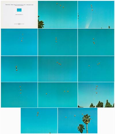 Throwing Three Balls in the Air to get a Straight Line (best of 36 attempts), 1973, 13 fotolitogr...