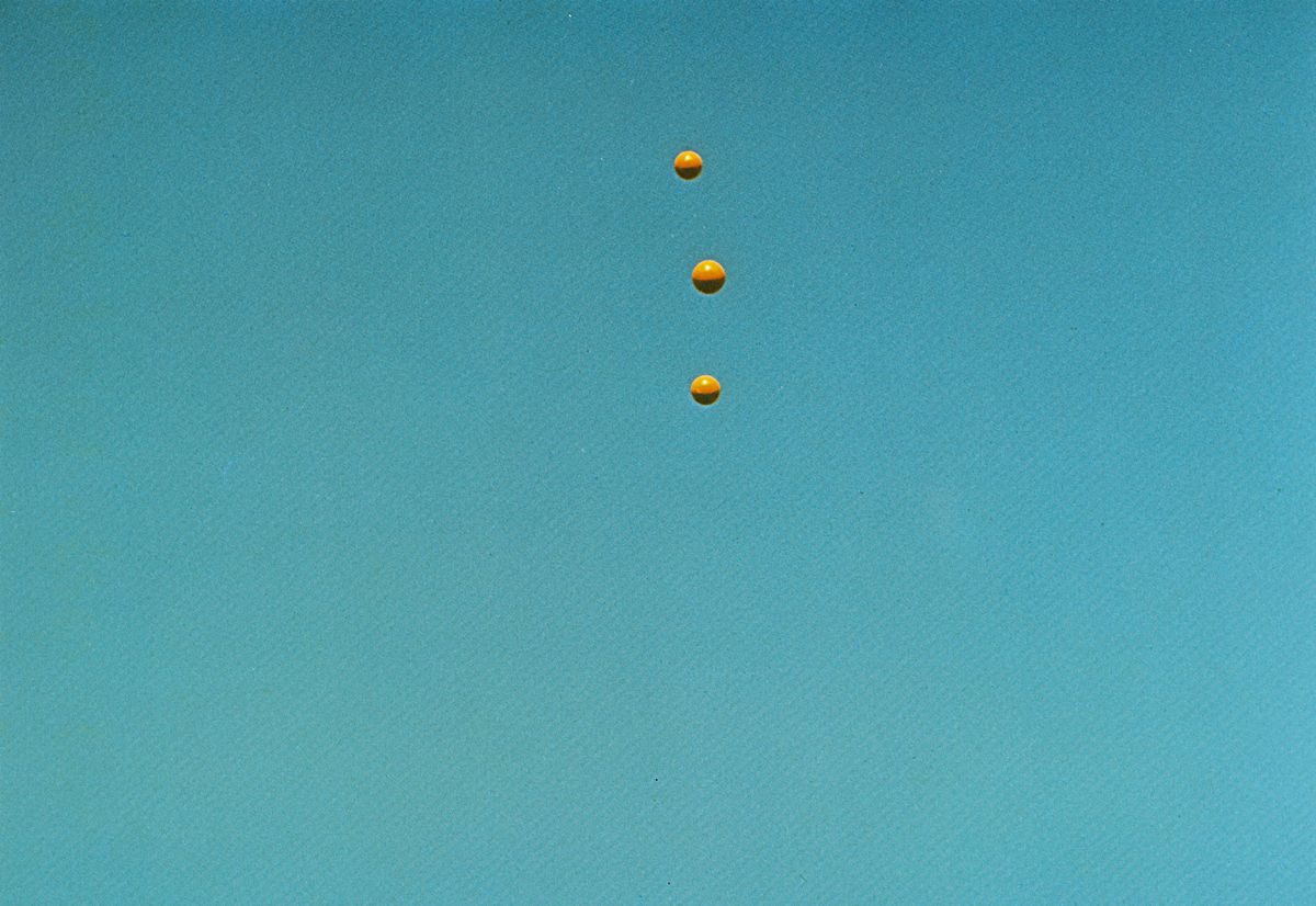 John Baldessari - Throwing Three Balls in the Air to get a Straight Line (best of 36 attempts), 1...