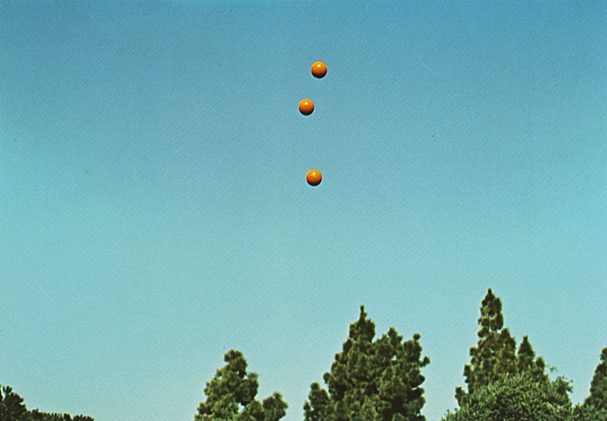 John Baldessari - Throwing Three Balls in the Air to get a Straight Line (best of 36 attempts), 1...