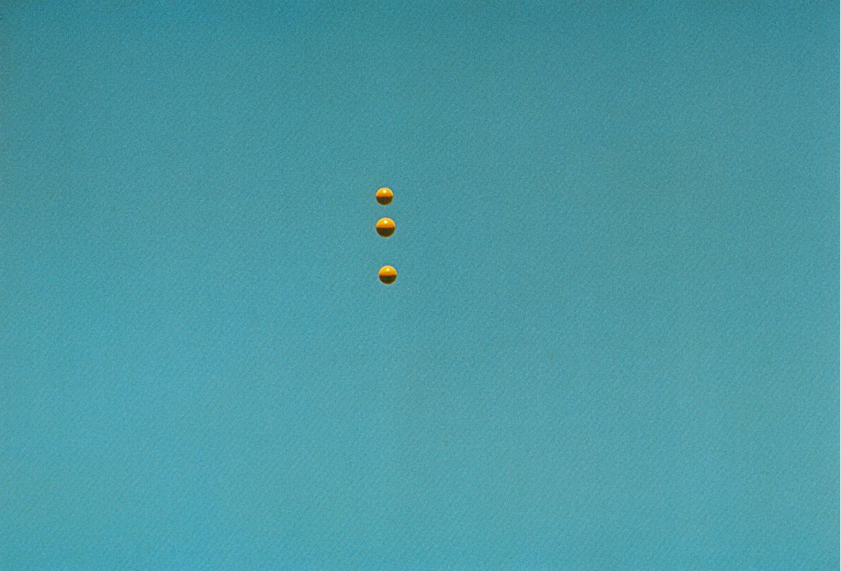John Baldessari - Throwing Three Balls in the Air to get a Straight Line (best of 36 attempts), 1...