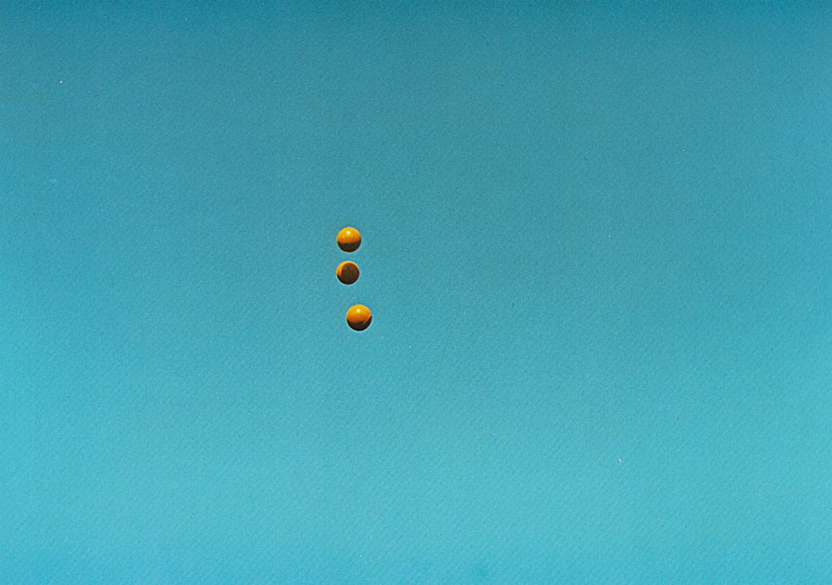 John Baldessari - Throwing Three Balls in the Air to get a Straight Line (best of 36 attempts), 1...