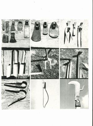 Castellano Mimmo - Senza titolo (utensili agricoli)
