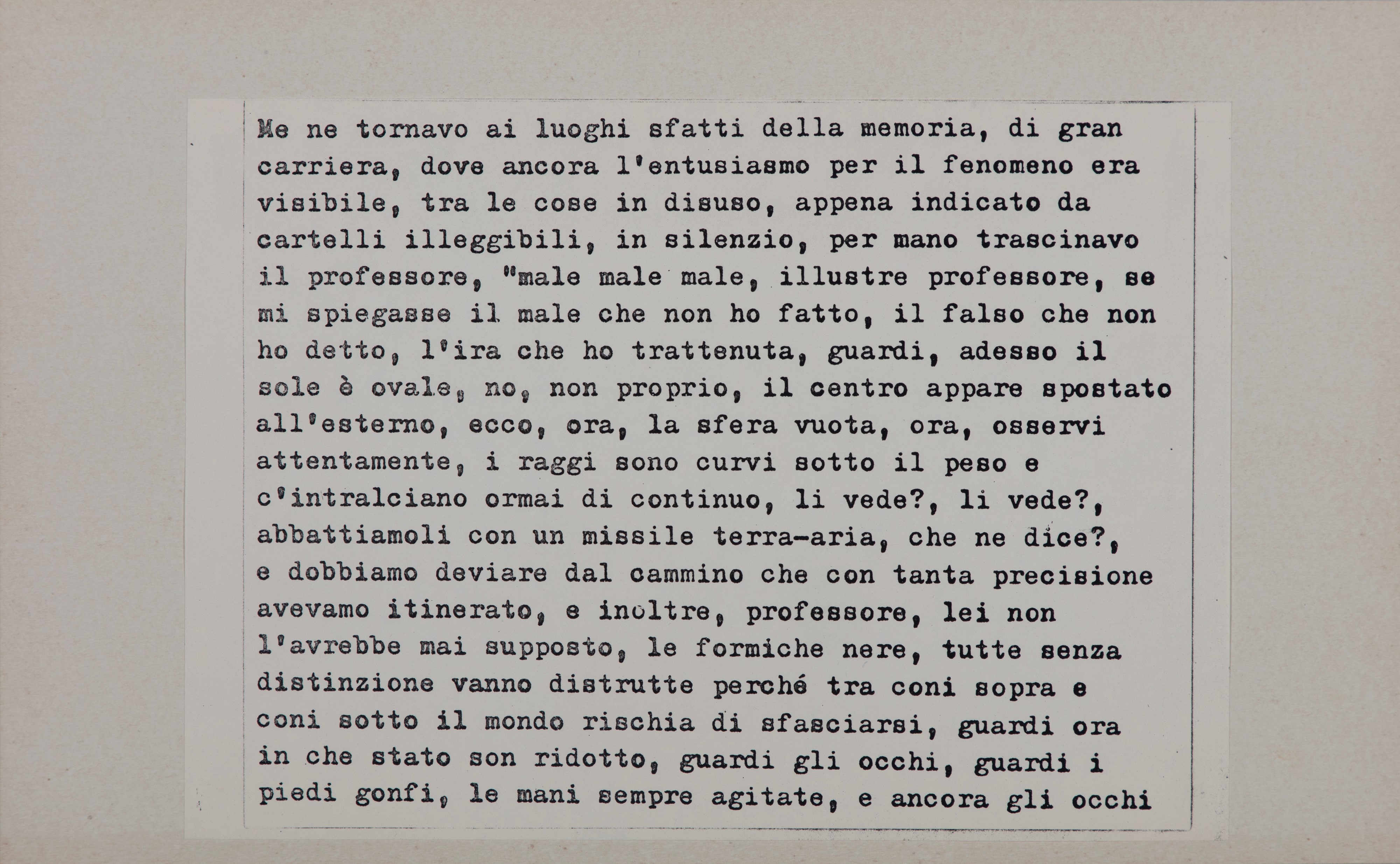 Cioni Carpi - Me Ne Tornavo ai Luoghi Sfatti della Memoria
