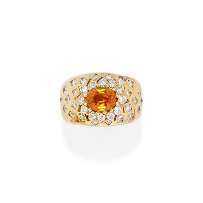 Anello con Zaffiro Giallo