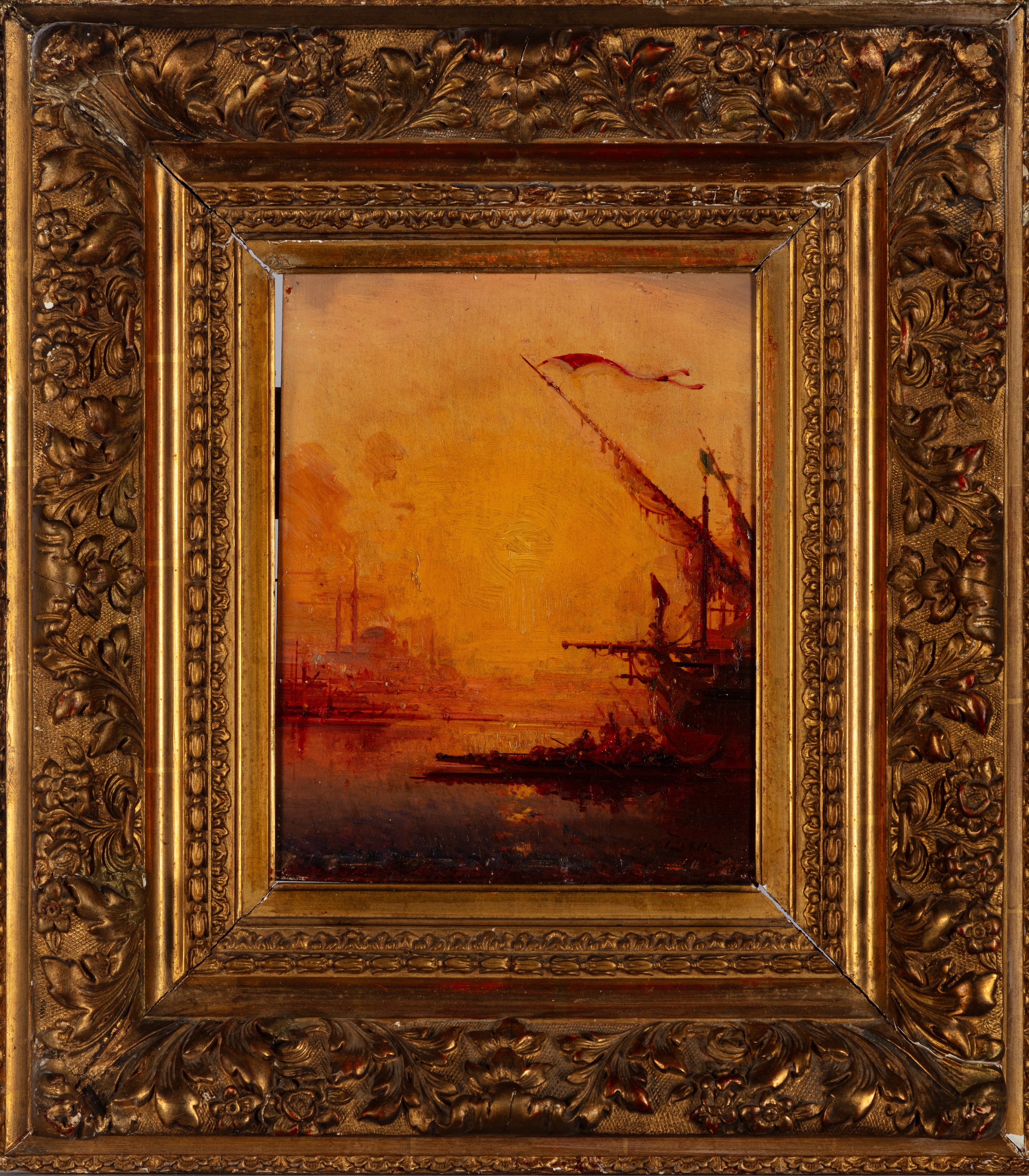 Felix Ziem, Henri Duvieux - Tramonto a Costantinopoli