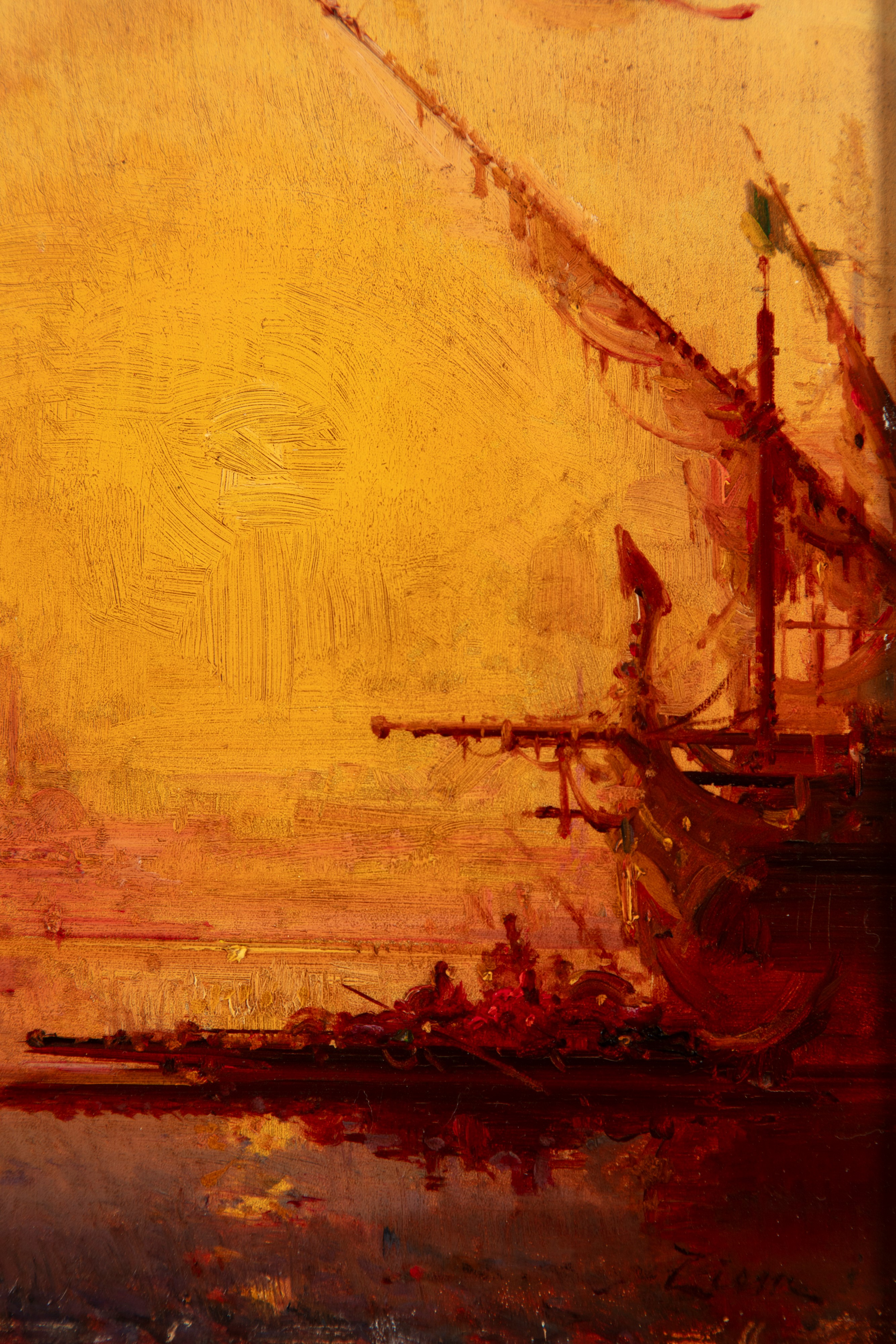 Felix Ziem, Henri Duvieux - Tramonto a Costantinopoli