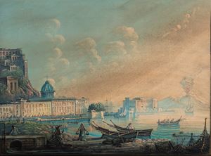 View of Naples from Mergellina