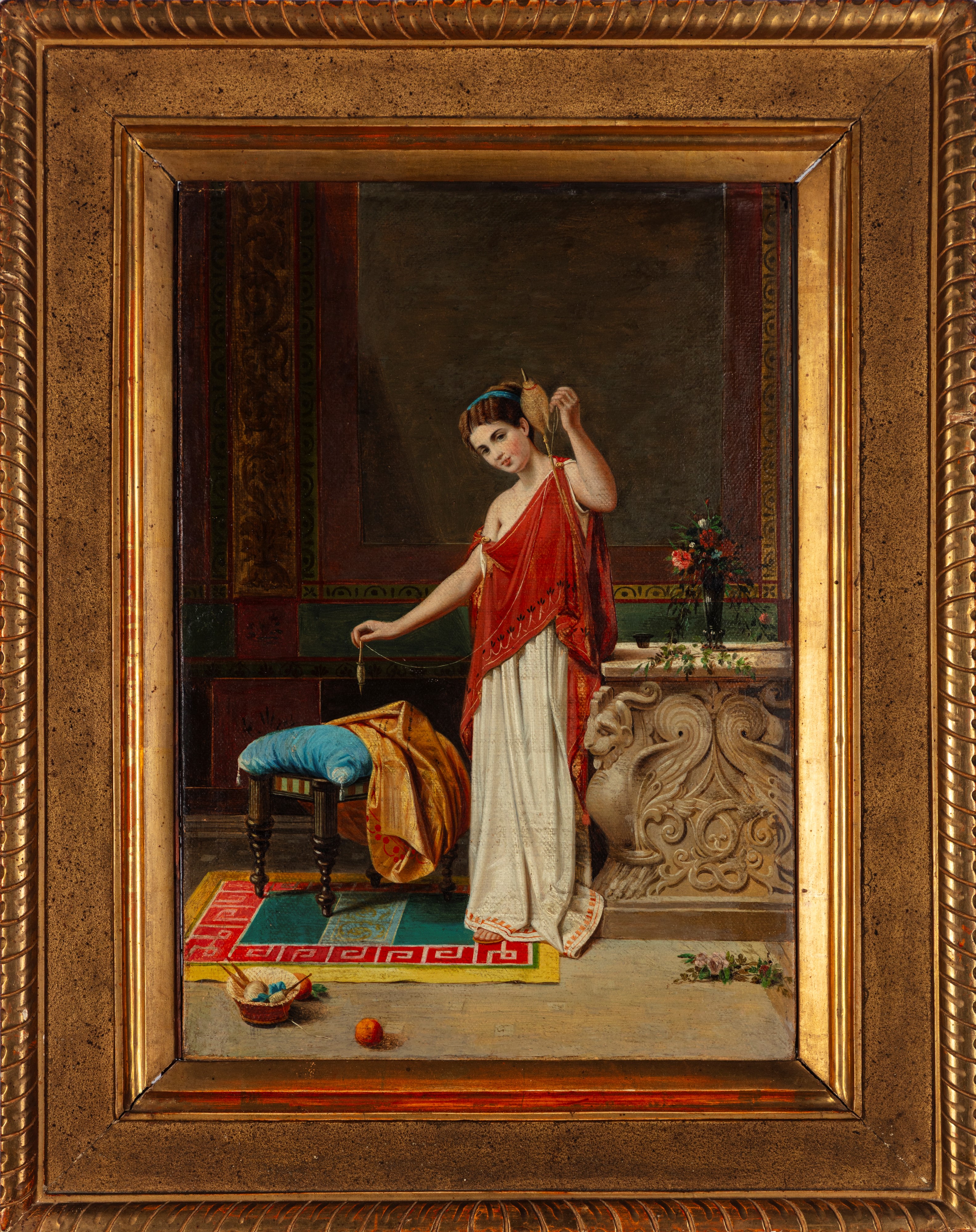 Scuola Europea, Secolo XIX - Filatrice