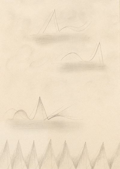 Senza titolo, matita su carta, 1981 ca.