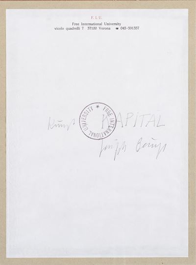 F.I.U, tecnica mista su carta