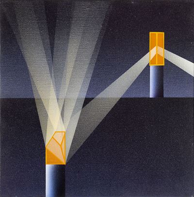 Modulation 1003, acrilico su tela, 1988