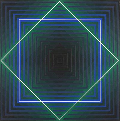 Double Coleure Lumiere, acrilici su tela, 60x60 cm, 1996