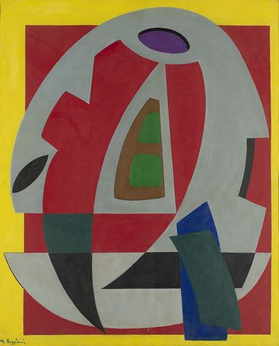 Composizione, olio su tela, 1952
