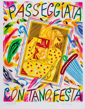 Passeggiata con Tano Festa