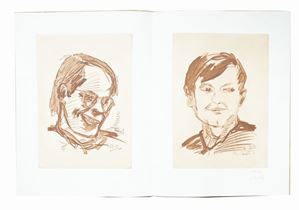 Georg Baselitz - Radierung, Cologne, KKM K&#246;lner Kunst Markt, 1971, 42.5x63 cm