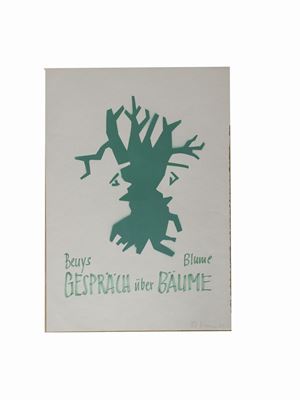 Joseph Beuys - Gespr&#228;ch &#252;ber B&#228;ume, [print: without indication of the printer], 1982, 61x43 cm.