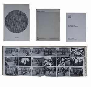 Una monografia - Tre cataloghi di mostre - Mario Ceroli, Pesaro, &quot;Il Segnapassi&quot; Gallery, Summa Uno publishing house, [print: Lithograph Leschiera], 1972, 22.7x33 cm, paperback, pp. 256