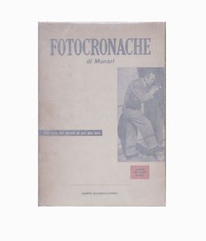 Photo commentary by Munari. From the island of truffles to the qui pro quoMilano, Gruppo Editoriale Domus, 1944, 24x16.5 cm., Paperback, pp. 93- [3].