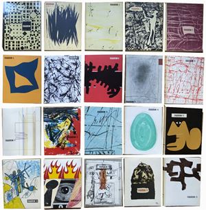 Revue internationale d'art moderne - International magazine of modern art - International magazine of modern art - Internationale Zeitschrift fur moderne Kunst nn. 1 - 20 (all published - all published) Brussels, Association pour la diffusion Artistique et Culturelle (A.D.A.C.), 1956-1966, 20 volumes, 26.8x21.4 cm., Paperback, about 200 per volume.